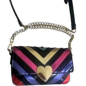 Victoria’s Secret V-Quilt Rainbow Downtown Cross Body Bag